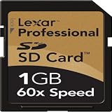 Lexar SD1GB-60-380 1 GB Professional Series SD Memory Card