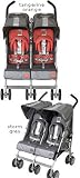 Maclaren Techno Twin Stroller - Storm Gray (A113621)