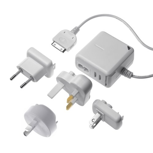 Projektoren: PodGear FirePower World Tour iPod Lader�t mit internationalem Adapterset f�r Netzstecker