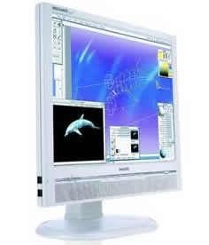 Projektoren: Philips 190P6EG 19 Zoll TFT Monitor wei�/beige DVi (Kontrast 600:1, 8ms Reaktionszeit)