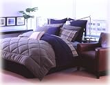 Nautica Reversible Microfiber Comforter Olive to Navy, Twin