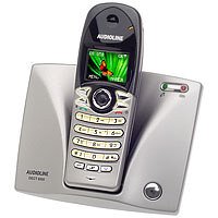 Elektronik Und Foto: Audioline DECT 6500 schnurlos Telefon mit beleuchtetem, vollgrafischem Farbdisplay, Rufnummernanzeige (CLIP) und Freisprechen am Mobilteil