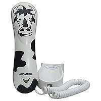 Elektronik Und Foto: Audioline Funny Phones (COW) schnurgebundenes Telefon mit lustigem Rufton als muhende Kuh