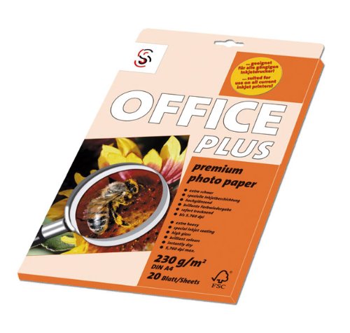 Handys ohne Vertrag: G. Schneider Office Plus Premium Photo, hochgl�nzend Papier A4 20 Blatt 230g/m� Tintenstrahldrucker