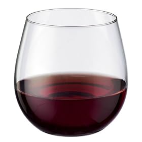 Amazon.com: Bodum So Long Stemless Red Wine Glasses, Set of 2: Kitchen & Housewares from amazon.com