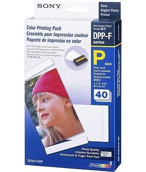 Festplatten: Sony SVM-F40P 40 Blatt Fotopapier f�r DPP-FP90/70/60/55/50/35/30