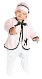 Poodle Coat & Hat Set - Pink : 6-12 Months