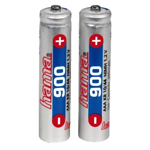 Heimkinosysteme: Hama NiMH-Akkus 2x AAA (Mikro - HR03) 900 mAh