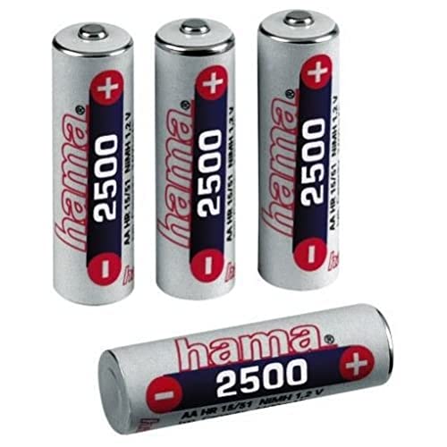 Heimkinosysteme: Hama NiMH-Akkus 4x AA (Mignon - HR 6) 2500mAh