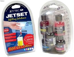 Camcorder: Canon 3 colour Refill Kit, magenta, cyan, yellow, 3 x 30 ml + 1 x 30ml Cartridge Flush