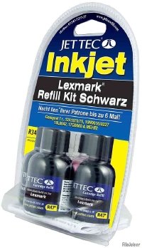 Lautsprecher: Lexmark colour Refill Kit, magenta, cyan, yellow, 3 x 30 ml + 1 x 30ml Cartridge Flush