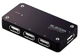 ELECOM 4ポートUSB2.0ハブ U2H-H4SBK