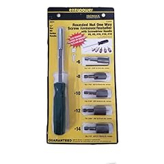 Eazypower 88240 Get It Out One Way/Rounded Screw Remover Set, no.6, no.8, no.10, no.12, no.14, Colors May Vary
