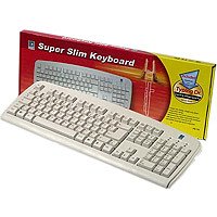 Elektronik und Foto: A-Four Tech KB-720 Tastatur PS/2 105 Tasten MS W95 D Weiss