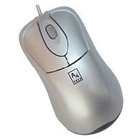 Elektronik und Foto: A-Four Tech MOP-35 Maus optisch PS/2 + USB 3 Tasten 400dpi + Tastenrad silber