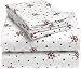 Novelty Snowflake 100% Cotton Luxury Flannel Standard Pillowcase Pair, Brick