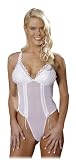 Escante Womens Leaf Embroidered Teddy with Thong