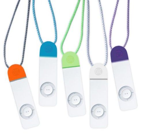 Digitalkameras: DLO Cool Caps farbige Schutzkappen mit Halsb�ndern f�r iPod Shuffle