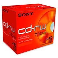 Festplatten: Sony CD-Rohlinge CD-RW 700 MB 4x 10er-Pack