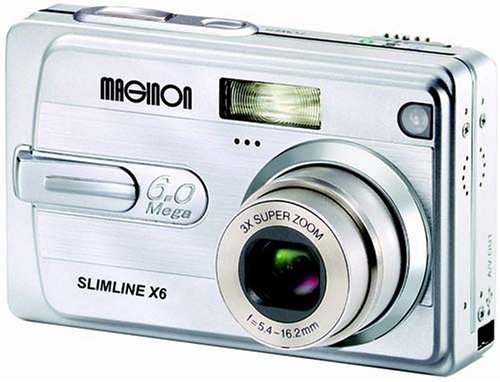 MP3 Player: Maginon Slimline X6 Digitalkamera (6 Megapixel)