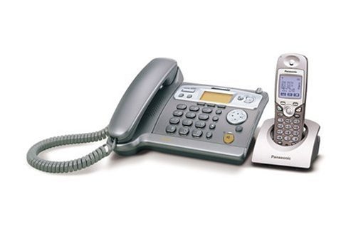 Projektoren: Panasonic KX-TCD545GM mit AB stahlgrau-metallic schnurloses Telefon