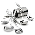 Pinzon 8-Piece Stainless-Steel Tool Set with Canister Holder