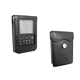 Noreve Tradition BLACK leather case for Sony NW-HD5 with removable belt clip and snap closure