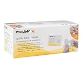 Medela Quick Clean Breastpump & Accessory Wipes 40 Pack