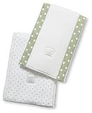 SwaddleDesigns Baby Bupies- Set of 2 - Polka Dots - Sage