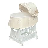 Waffle Bassinet Cradle with Toy Box Base - Ecru