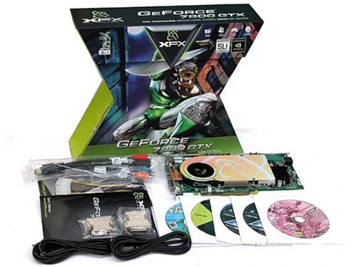 Computerzubeh&ouml;r: XFX NVidia GEFORCE 7800 GTX Grafikkarte 256MB DDR Ram ( DUAL DVI RETAIL, ViVo)
