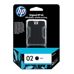 Original HP 02 Black Ink Cartridge in Retail Packaging