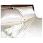 Luxurious Satin King Sheet Sets, Ivory