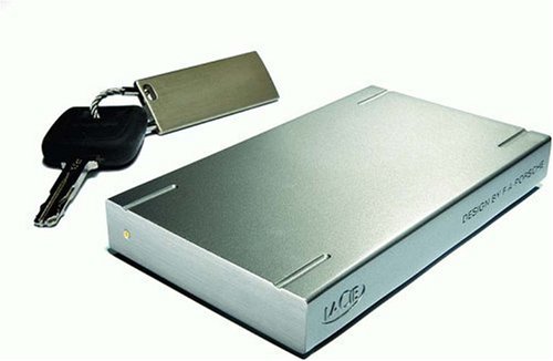 Lautsprecher: LaCie 100GB P2 externe Festplatte USB 2.0, Firewire 400, 5400rpm, 8MB