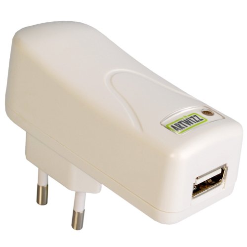 Elektronik und Foto: Artwizz PowerPlug Steckdose auf USB-Ladeger�t f�r alle iPods und per USB aufladbare MP3-Player weiss