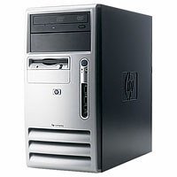 Heimkinosysteme: Hewlett Packard DC5100 MCT Desktop-PC (Intel Pentium 4 2.8 GHz, 512 MB RAM, 80 GB HDD, DVD-ROM, XP Prof)
