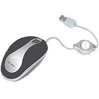 MP3 Player: MS-TECH SM-86 Maus optisch USB 3 Tasten 800dpi + Tastenrad schwarz-silber