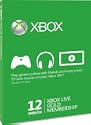 Xbox Live 12 month Gold Membership Card