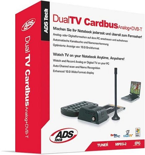 Elektronik und Foto: ADS DVB-T Karte digital und analog PCMCIA f�r Notebooks
