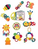 Sassy Baby 12 Piece Developmental Gift Set, Multiple Colors