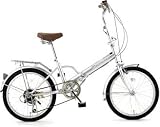 Raychell(レイチェル) 6段変速 折り畳み自転車 MF-206 シルバー 20インチ