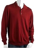 Zegna Mens 3-Button Polo Sweater