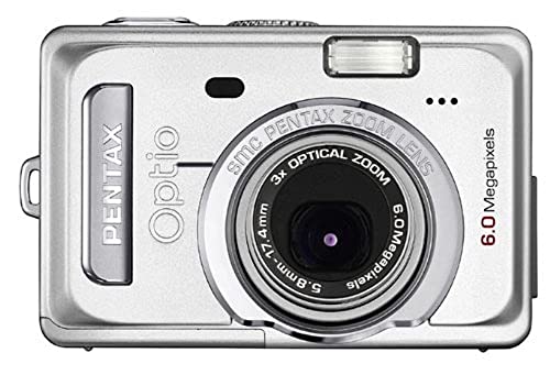 Projektoren: Pentax Optio S60 Digitalkamera (6 Megapixel) Akku-Kit