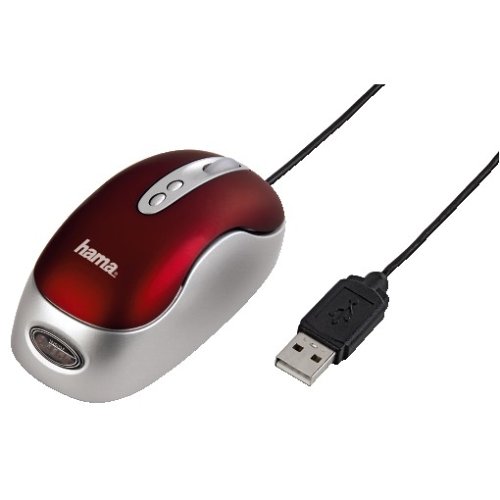 Heimkinosysteme: Hama M1024 Laser Mouse rot USB