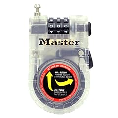 Master Lock 4605D 3-Foot Retractable Cable Lock (colors may vary)
