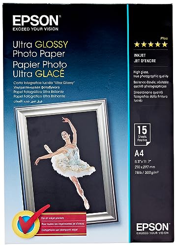 Drucker: Epson ULTRA GLOSSY Fotopapier DIN A4 15 Blatt