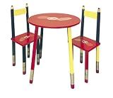 Kids Primary-Color Table 3-pc. Set - Red Table
