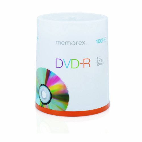 MP3 Player: Memorex DVD-R 16x Speed 100er Spindel DVD-Rohlinge
