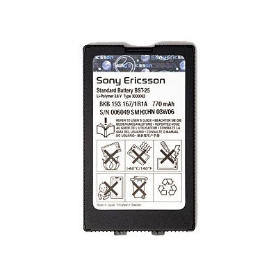 Festplatten: SonyEricsson Akku Standard BST-25 f�r T630