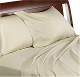 1,200-Thread-Count 100% Cotton Sateen Standard Pillowcases, Parchment